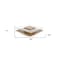 Homeroots 39" Clear and Brown Glass and Wood Pedestal Coffee Table With Shelf 282747 - alternate 4