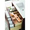 James Martin Vanities 35.4'' Single Vanity, Mid-Century Walnut w/ Glossy White Composite Stone Top 805-V35.4-WLT-GW - alternate 2