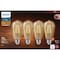 Signify Vintage 75W Equivalent Amber ST19 Medium LED Decorative Light Bulb, 4PK 573971 - alternate 2