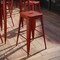Flash Furniture 4 "H Backless Distressed Red Metal Barstool, PK4 4-ET-BT3503-30-RD-GG - alternate 1