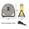 Edendirect 30 in. 3 fan speeds Floor Fan in Yellow with adjustable tilt ZRFQT-76A-YW - alternate 2