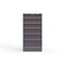 Strong Hold 6 drawer cabinet - (1x 6ft, 2x 7ft, 2x 8ft, 1x 12ft) - Red accents - E-Lock w/ Tracking S3060-PPTAS-0602DS - alternate 1