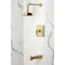 Kingston Brass Single-Handle Pressure Balanced Tub and Shower Faucet, Brushed Brass KB5897CML - alternate 3