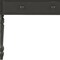 Homeroots 34" Black Writing Desk With Two Drawers 516422 - alternate 2