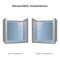 Fab Glass And Mirror Semi-Frameless Double Sliding Glass Shower Door Sorrento Economy Series Adjustable 56in-60in Widt SHSO60X70CH - alternate 3