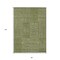 Homeroots 8' X 10' Olive Green And Beige Geometric Washable Indoor Outdoor Area Rug 596959 - alternate 3