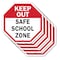 Signmission Keep Out Safe School Zone, 10 inch X 10 inch, Aluminum Metal Signs, 5PK OC-A-5Pack-10-77 - alternate 1
