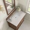 James Martin Vanities Lorelai 36" Single Vanity, Mid-Century Walnut, w/ 3 CM Siberian Silestone Top 424-V36-WLT-3SFR - alternate 5