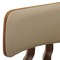 Leisuremod Modern Wooden Dining Chair, Walnut Color Frame in Light Brown, Clivo Collection CDWN-18LBR - alternate 2
