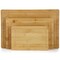 Megachef 3 Piece 9 Inch, 12 Inch, and 15 Inch Bamboo Wood Cutting Board Set with Juice Grooves 750123374M - alternate 3