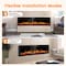 Edendirect 68 in. Wall Mount Metal Smart Electric Fireplace in Black, 4.33 in. Width, 2-Heating Settings, Remote ZR-WE-68 - alternate 5