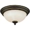 Vaxcel Stevens 11-in W LED Vintage Bronze Transitional Flush Mount Ceiling Light Fixture C0290 - alternate 1