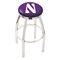 Holland Bar Stool Co 30" Chrome Northwestern Swivel Bar Stool, Accent Ring L8C2C30Nthwst - alternate 1