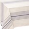Homeroots 71" x 95" Cream And Blue Striped Cotton Tablecloth And Napkins Set 521295 - alternate 2