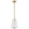 Nuvo Lune, Mini Pendant, Vintage Brass Finish, Etched White Glass 60/8237 - alternate 4