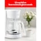 Betty Crocker 12-Cup Drip Coffee Maker with Heat Resistant Glass Carafe, White BC-5729W - alternate 3