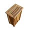 Homeroots 24" Brown Solid Wood Laundry Hamper With Lid 383587 - alternate 1