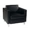 Ave 6 Collection: Pacific Arm Chair, Black Back, 32 in W 30-1/2" L 29-1/2" H, Fixed Arms, Vinyl Seat PAC51-V18 - alternate 2