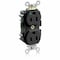Leviton Straight Blade Receptacle, 5-15R, 15 A, 125V AC, Self-Grounded MT820-E - alternate 1