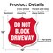 Signmission Driveway Shield Sign Do Not Block Drivew, 12 Inch X 12 Inch, Aluminum Metal Sign SHI-A-12-378 - alternate 2