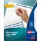 Avery Dividers, Index, Reg Tab, 3Tab 5PK AVE11435 - alternate 1