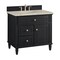 James Martin Vanities Lorelai 36" Single Vanity, Black Onyx, w/ 3 CM Tajnar Eclos Top 424-V36-BKO-3TJR - alternate 2