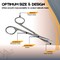 A2Z Scilab Lab Scissors 4.5 Inches with Narrow Curved Blades, Stainless Steel Tenotomy A2Z-ZR135S - alternate 3