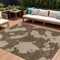 Homeroots 8' X 10' Brown And Beige Abstract Washable Indoor Outdoor Area Rug 614518 - alternate 1
