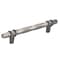 Amerock London 5-1/16 in 128 mm Center-to-Center Satin Nickel/Black Chrome Cabinet Pull BP36649G10BCR - alternate 1