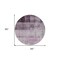 Homeroots 8' Purple Round Ombre Washable Indoor Outdoor Area Rug 563669 - alternate 3