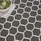 Homeroots 8' Black And Ivory Geometric Indoor Outdoor Area Rug 556309 - alternate 1