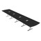 Skutchi Designs 20 Person Conference Table With Power Unit | 20' Arc Rectangle Table | Harmony Series HAR-AREC-48X240-T-U999ST19-ESIL - alternate 1