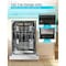 Black&Decker 24 inch Built-in Dishwasher with 6 Wash Programs -Stainless Look BDW200MS - alternate 6