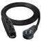 Maximm 12ft 16AWG 3-Outlet 360 degrees Flat Plug Extension Cord, Grounded UL, Black ADW-360-C112-B - alternate 1