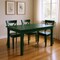 Homeroots 60" Dark Green Solid Wood Dining Table 548919 - alternate 1