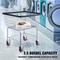 Vevor Wire Laundry Cart Wire Laundry Basket 2.8 Bushel Heavy Duty w/ 4'' Wheels FW-6913 - alternate 2
