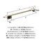 Amerock Highland Ridge Golden Champagne Transitional 24 in 610 mm Towel Bar BH36014BBZ - alternate 2
