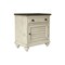 Homeroots 29" x 17" x 30" Two ToneSolid WoodDoor Nightstand 366180 - alternate 2