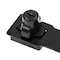 Prime-Line Door and Gate Safety Hasp Hinge Latch with Keyed Twist Knob Lock 3 inch with Screws Matte Black U 117168 - alternate 2