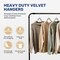 Simple Deluxe HealSmart Velvet Hangers, Space Saving Clothes Hangers, Grey, 50PK HKHANGVELVET50GRY - alternate 2