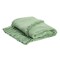 Homeroots 50" X 60" Green Woven Cotton Throw Blanket with Fringe 516547 - alternate 1