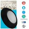 Bulbrite 14WLED 7 ROUND DISC LIGHT 3000K BLACK ALUMINUM, PIGTAIL, 4PK 862900 - alternate 5