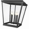 Z-Lite Raphael Sand Black 5 Light Outdoor Chain Mount Ceiling Fixture 5029CHXXL-BK - alternate 3