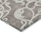 Homeroots 5' X 8' Taupe And Ivory Damask Washable Indoor Outdoor Area Rug 614462 - alternate 4