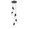 Z-Lite Aimie 5-Light Chandelier, 12 in W x 13 in H, Matte Black 828P6-5R-MB - alternate 3