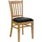 Flash Furniture Hercules Restaurant Chair, Wood Back, 17-1/2 in W 20-3/4" L 34-1/2" H XU-DGW0008VRT-NAT-BLKV-GG - alternate 1
