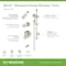 Symmons Birch HydroMersion Double Handle Tub and Shower Trim Kit with Hand Spray (Valve Not Included) 5996STN15TRM - alternate 2
