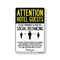 Signmission Public Safety Sign, Hotel Guests Practice Social Distancing, 18in X 12in Decal, OS-NS-D-1218-25404 OS-NS-D-1218-25404 - alternate 1