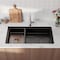 Homeroots 9in X 30in Black Stainless Steel Undermount Kitchen Sink 719947 - alternate 2