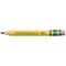 Ticonderoga My First Short Wooden Pencils, Large Triangle Barrel, Sharpened, #2 HB Soft, w/ Eraser, Yellow, 12PK X33012 - alternate 2